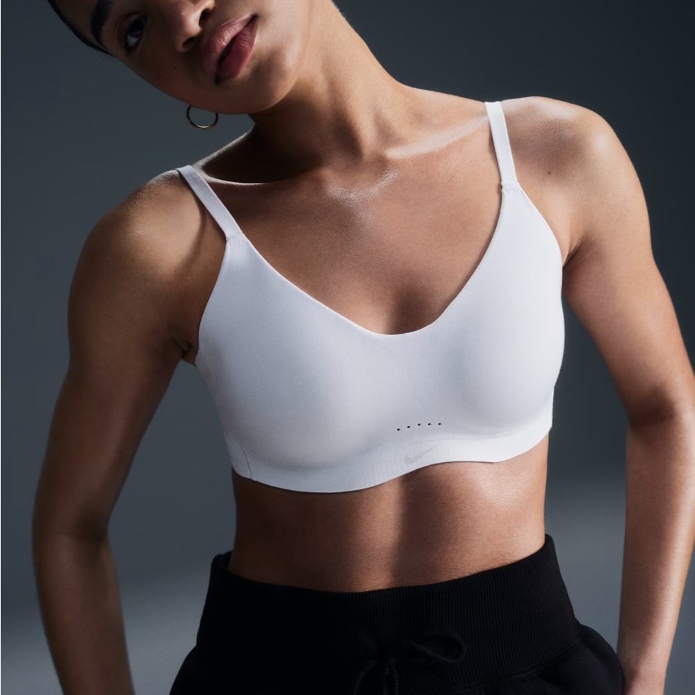 Nike Alate Minimalist White Sports Bra